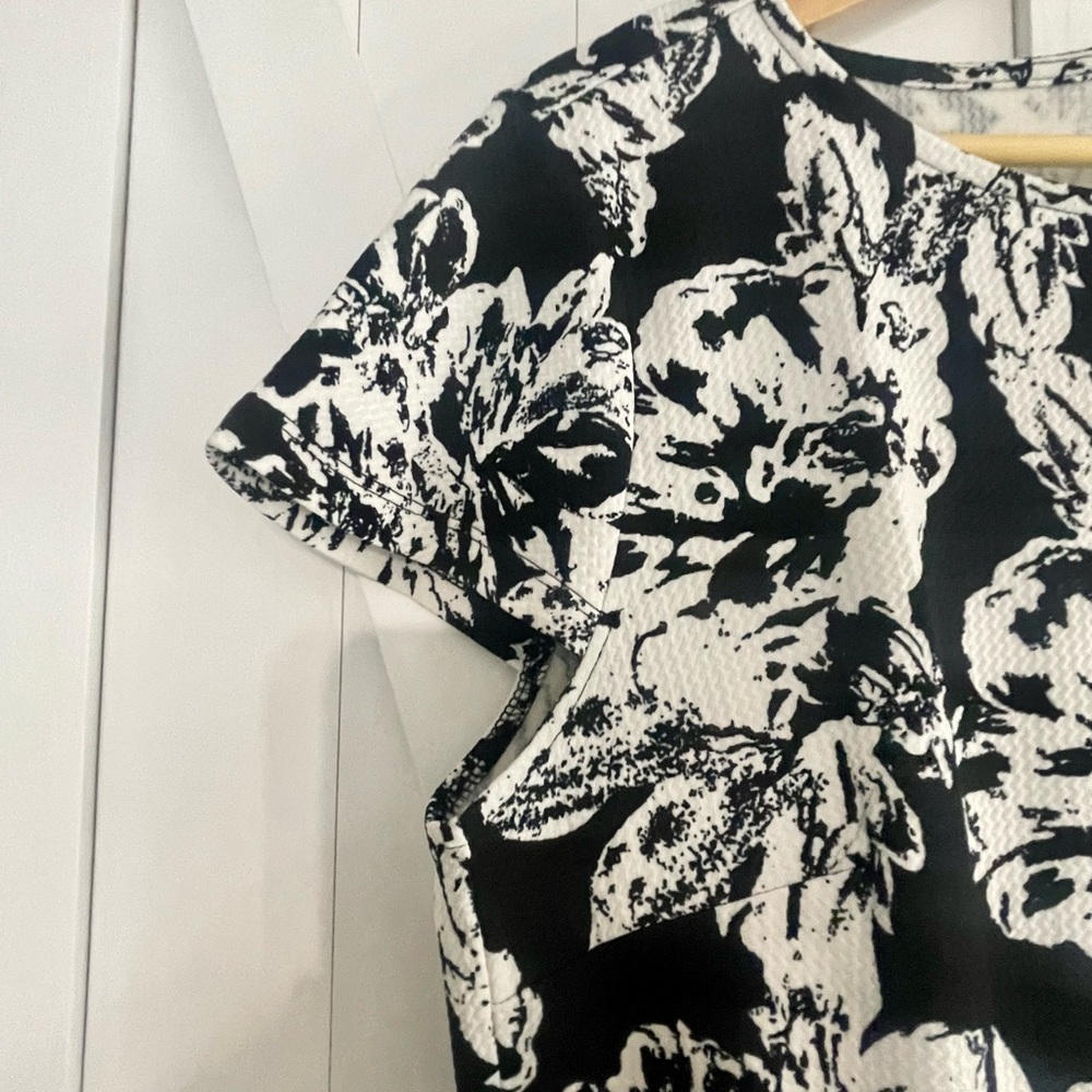 Fifth and Park black and white dress